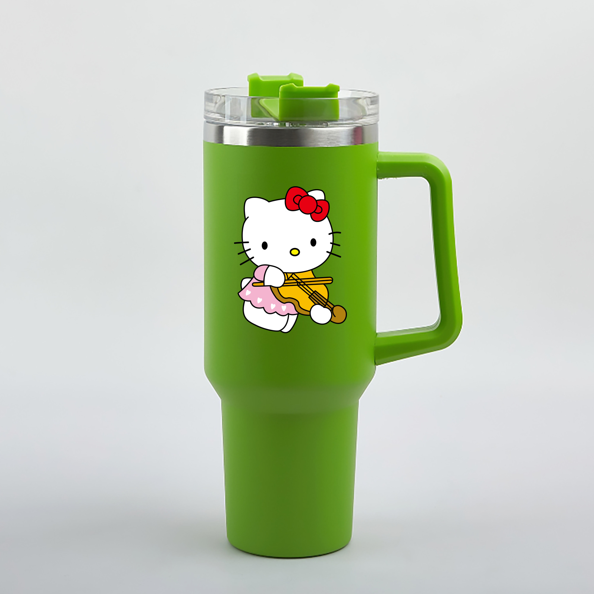 （画像用） Hello Kitty ハローキティ 1200mL車用タンブラー（カラープリント）